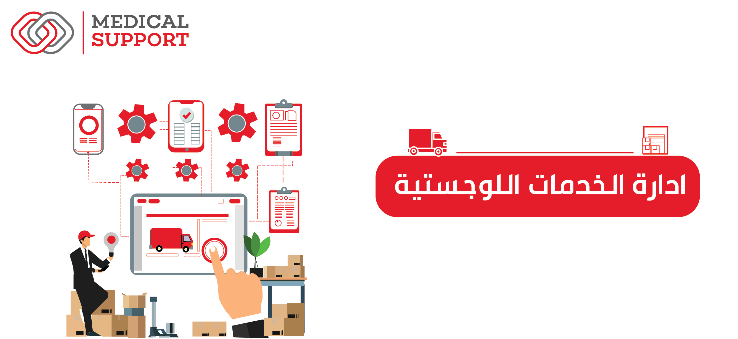 إدارة الخدمات اللوجستية